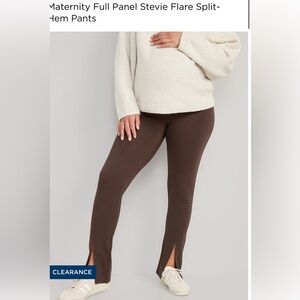 Old Navy Maternity Full Panel Stevie Flare Split-Hem Pants